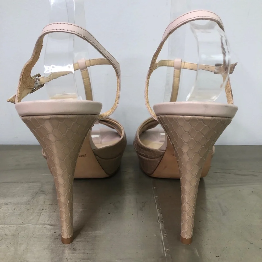 Kate Spade Garb Platform T-Strap Heels Snake